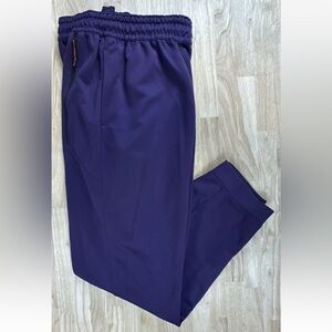 Nike Spotlight Basketball Pants Joggers Men LT Purple AT3253 Tapered Zip Pocket